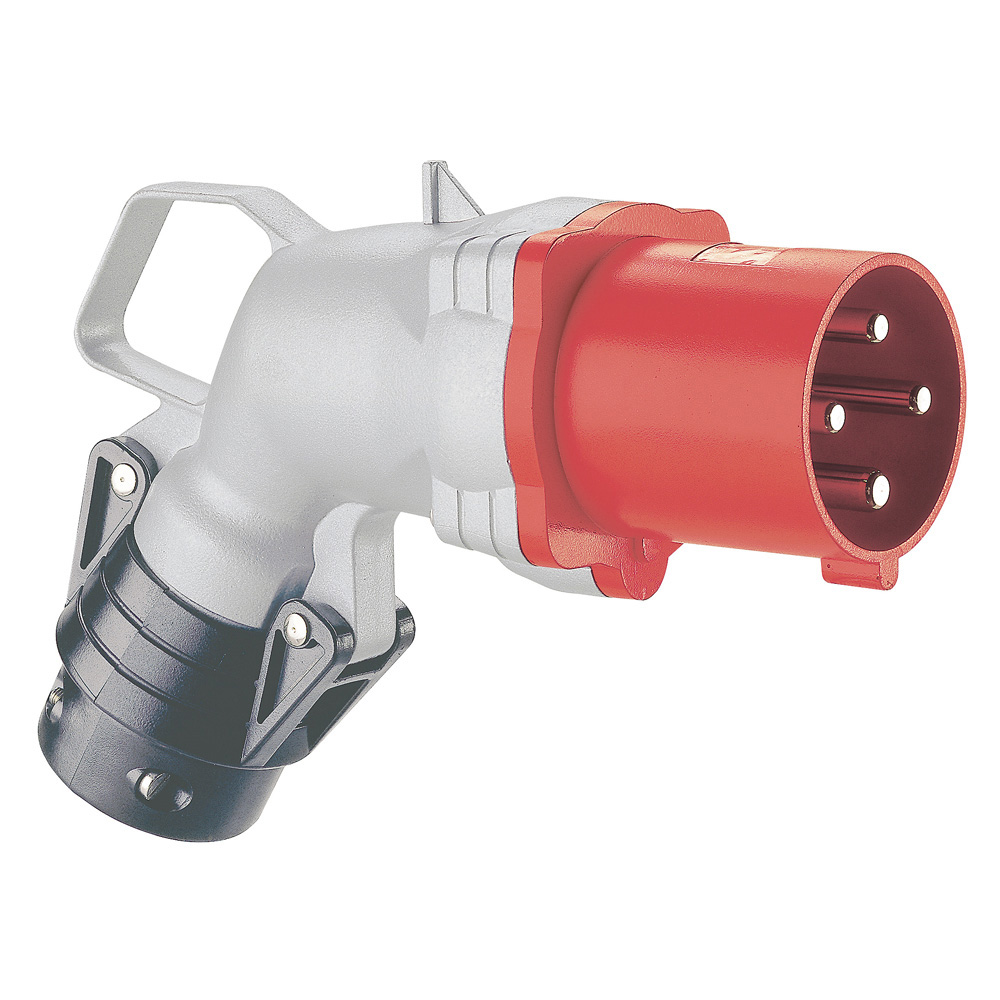 LEGRAND 053873, Hypra Angle Plug, IP 44, 380/415 V, 63 A, 3P+E, Metal
