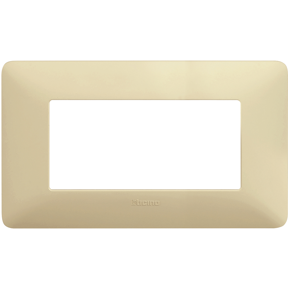 BTICINO AM4804BCD, Matix, Frame 4 Modules, Pastel White