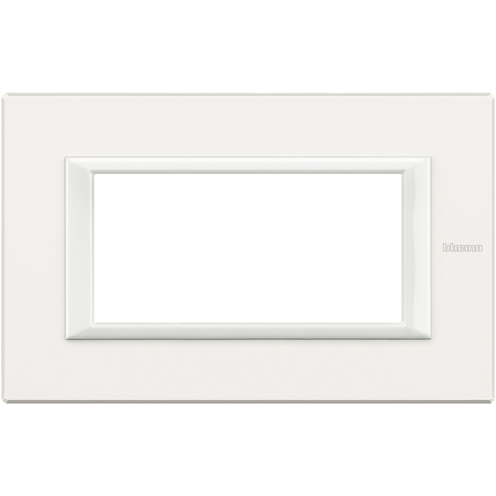 BTicino HA4804HD, Axolute, Ramă din Aluminiu Alb, 4 Module