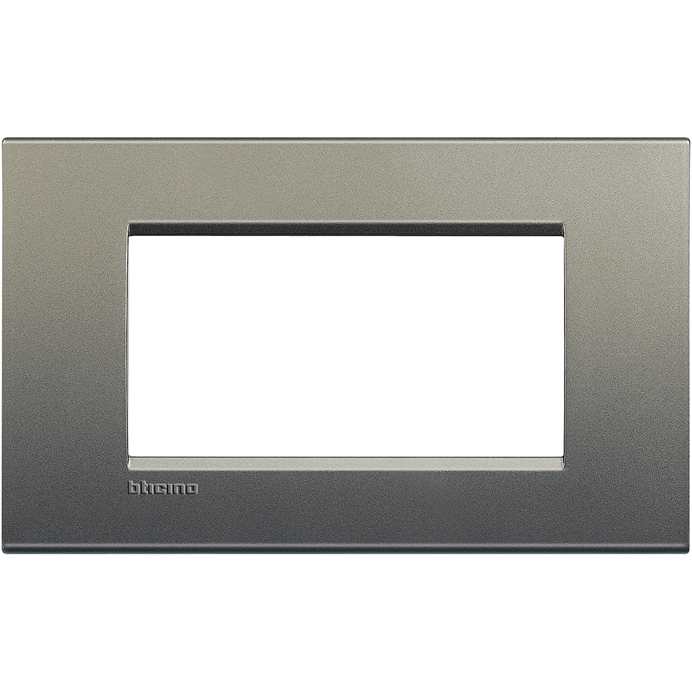 BTICINO LNA4804AE, Living Light Frame 4 Modules, Gray