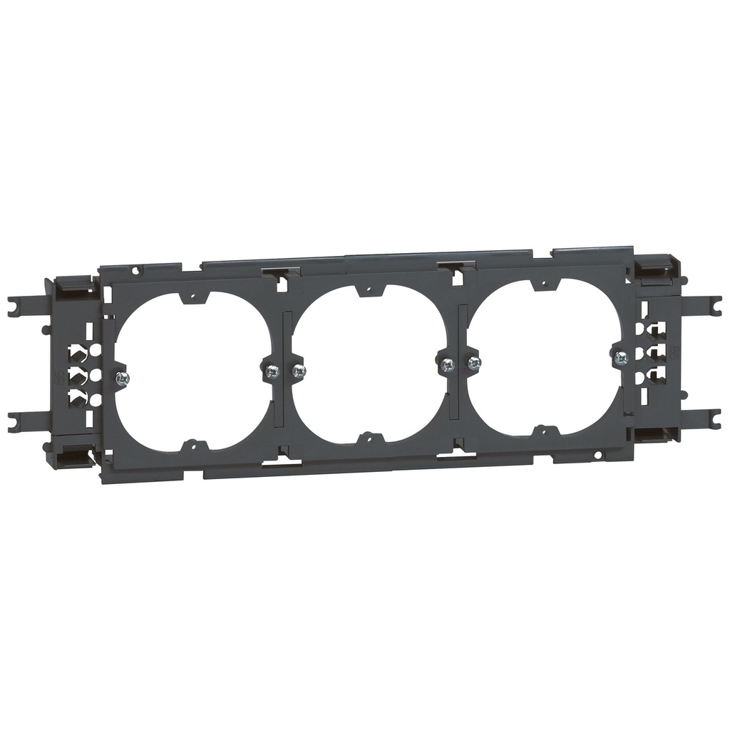 Legrand 011169, Suport și Ramă pentru Echipamente, pentru DLP din Aluminiu cu Capac 85 mm, 3 Module