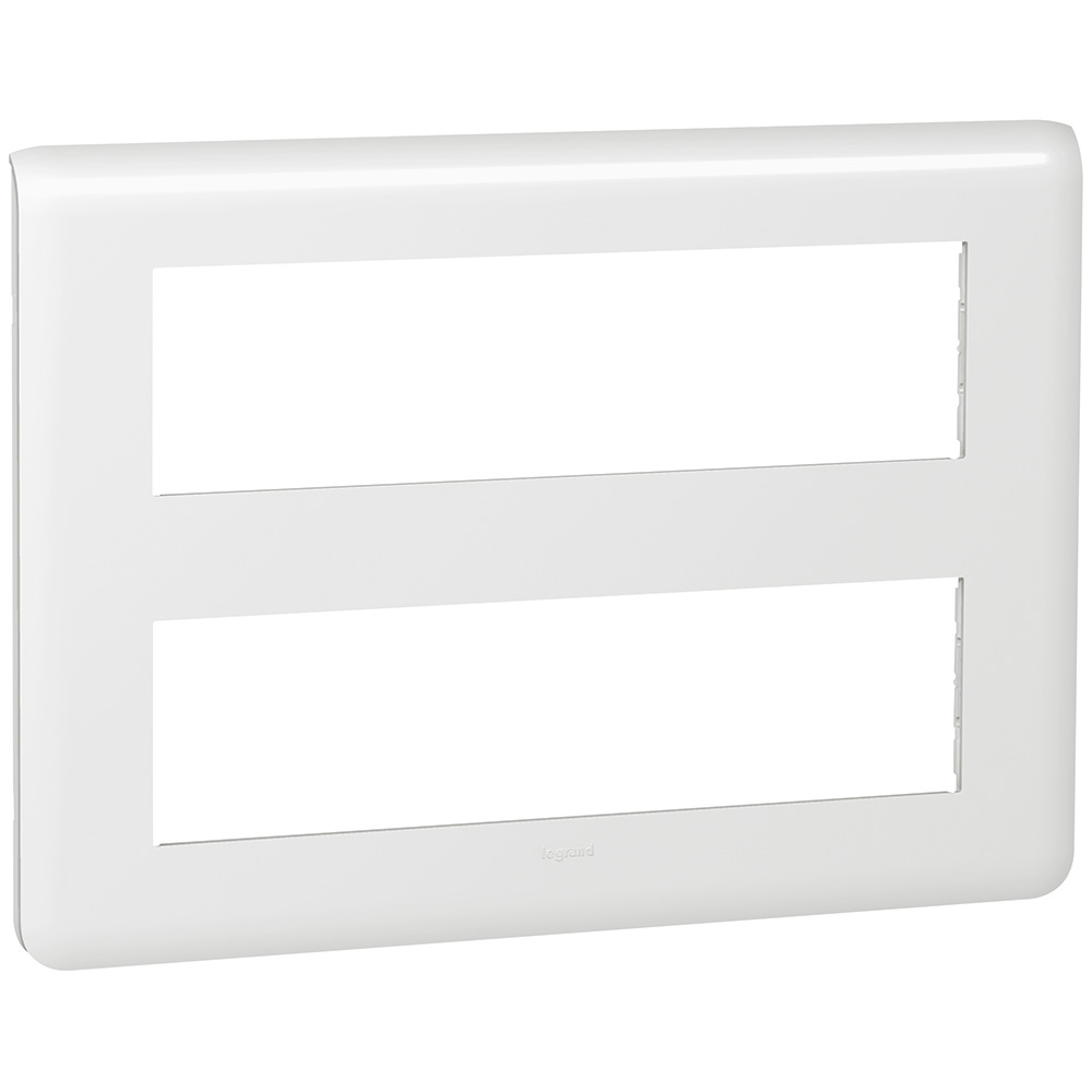 Legrand 078837, Ramă Mosaic, 2x8 Module, Alb