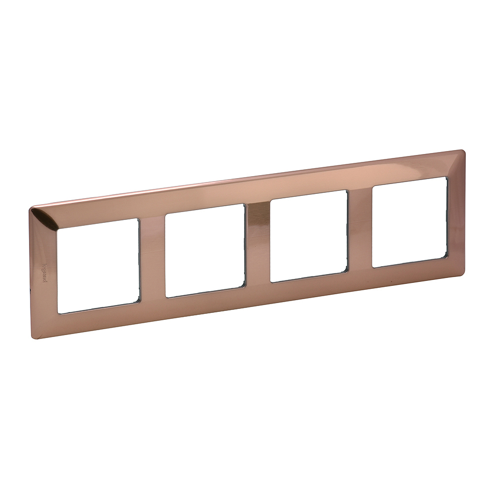 Legrand 754164, Ramă Valena Life, 4 Module, Cupru