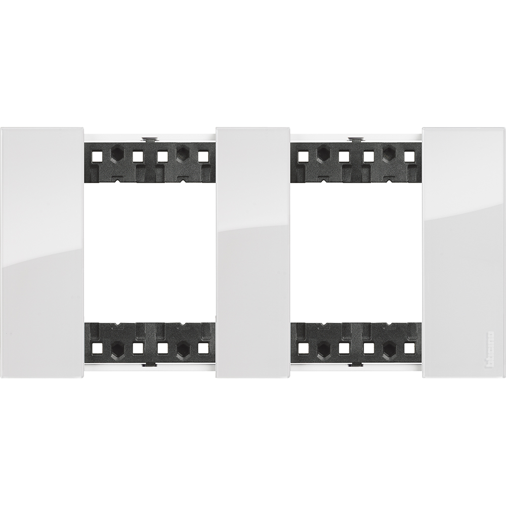 BTicino KA4802M2DW, L.Now, Ramă 2x2 Module, Ice