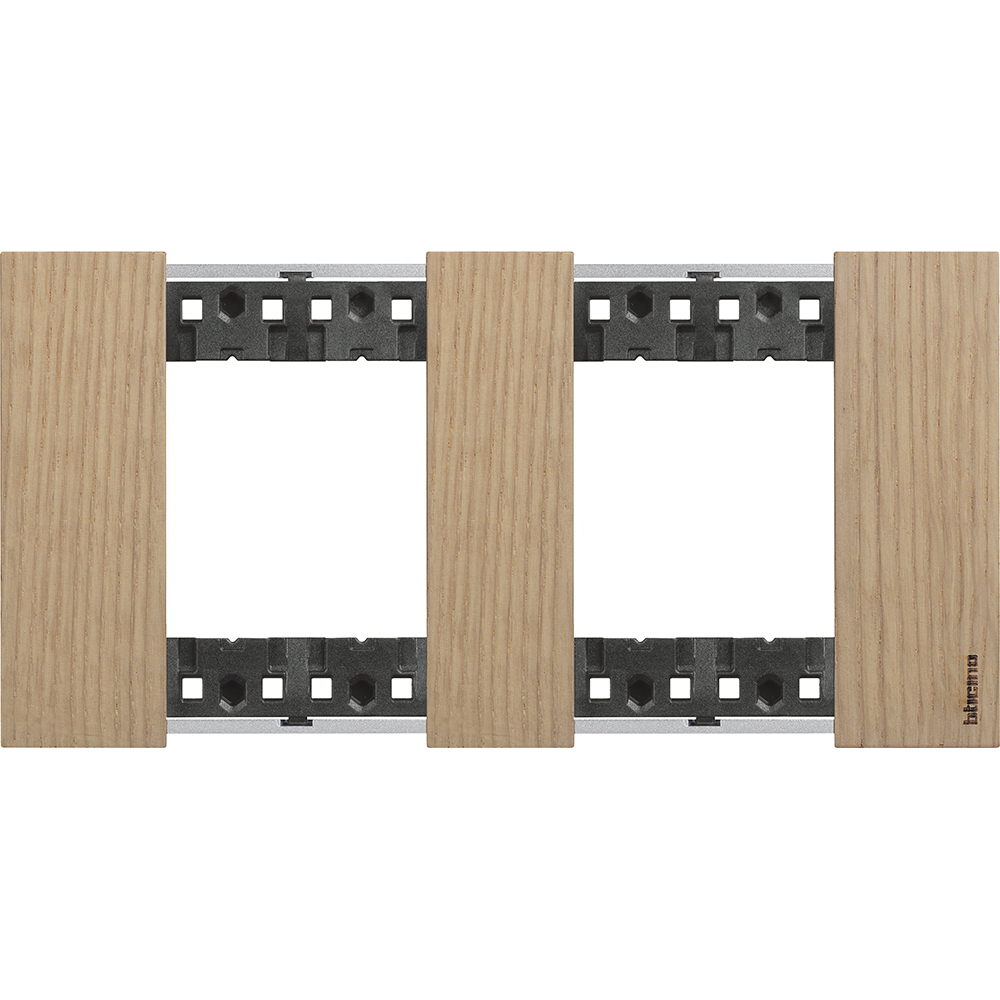BTICINO KA4802M2LM, L.Now, 2x2 Frame Oak Modules