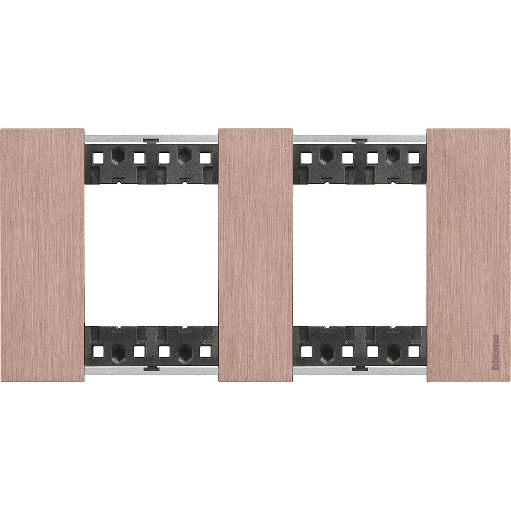 BTICINO KA4802M2ZM, L.Now, 2x2 Frame with Copper Modules