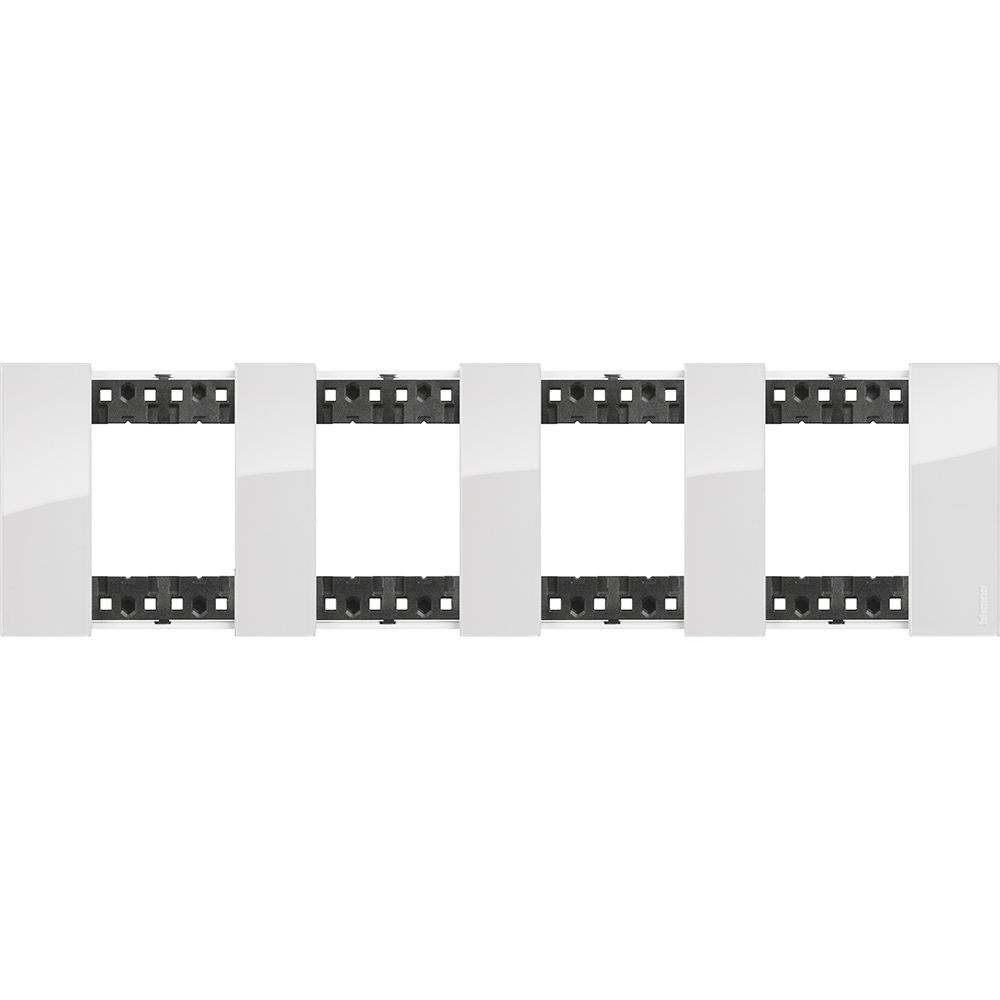 BTICINO KA4802M4DW, L.Now, 4X2 Modules Frame Ice