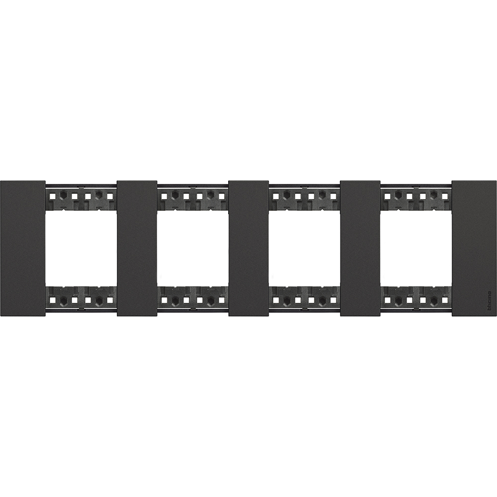 BTicino KA4802M4KG, L.Now, Rama 4x2 module, Negru