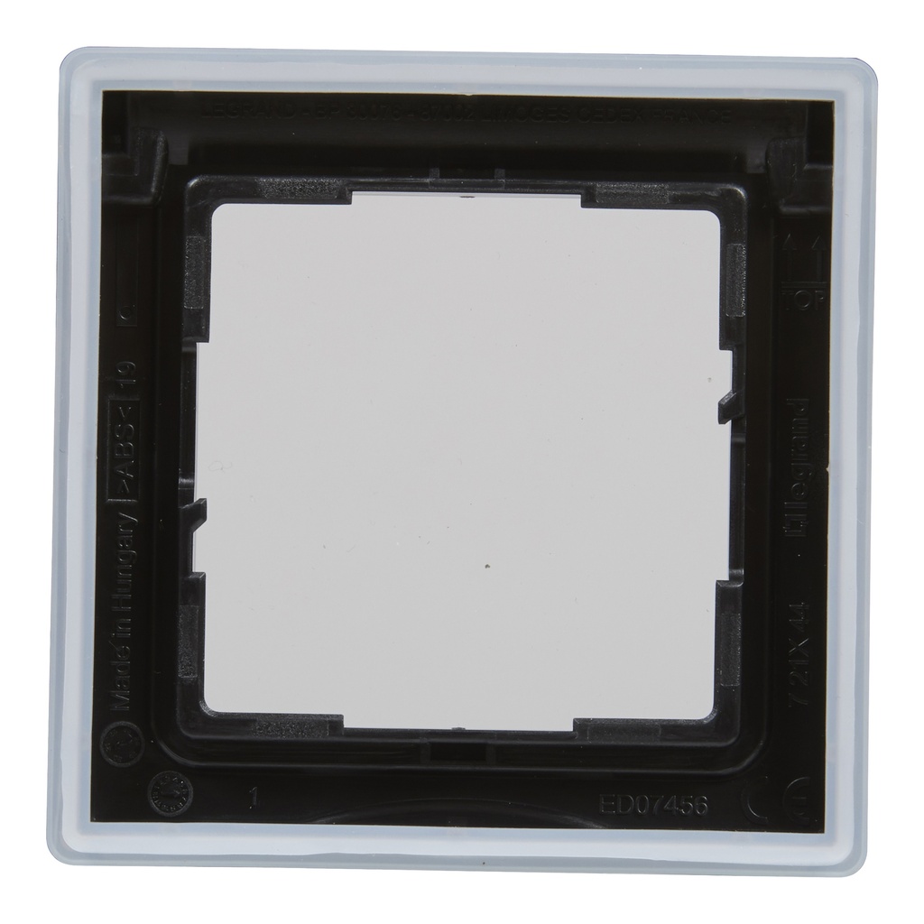 Legrand 721444, Ramă 1 Modul, IP44, Negru