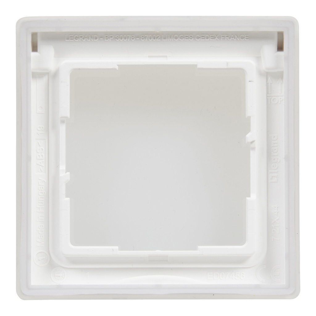 Legrand 721144, Ramă 1 Modul, IP44, Alb