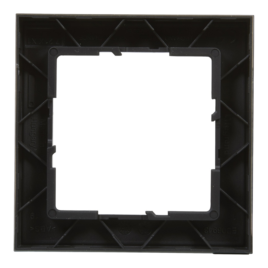 LEGRAND 721521, 1 Module Frame, Black