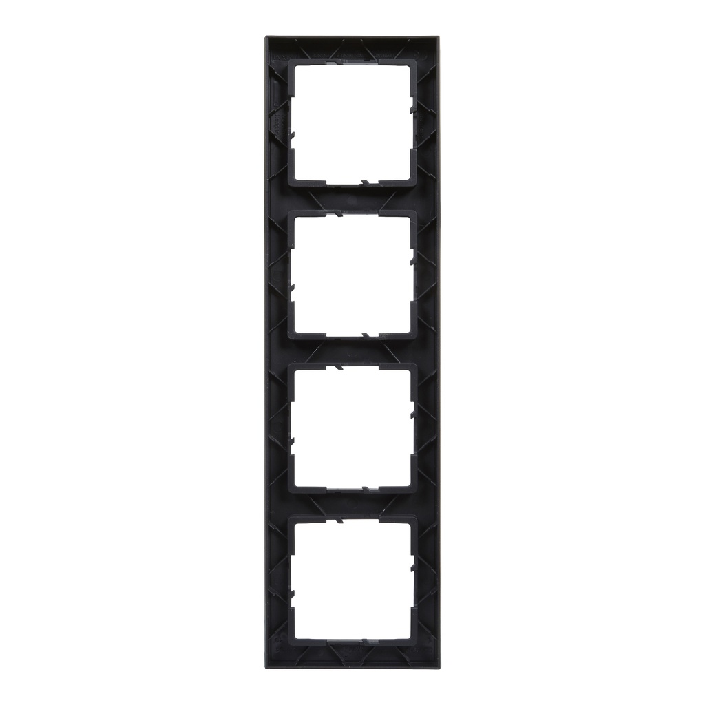 LEGRAND 721524, 4 Modules Frame, Black