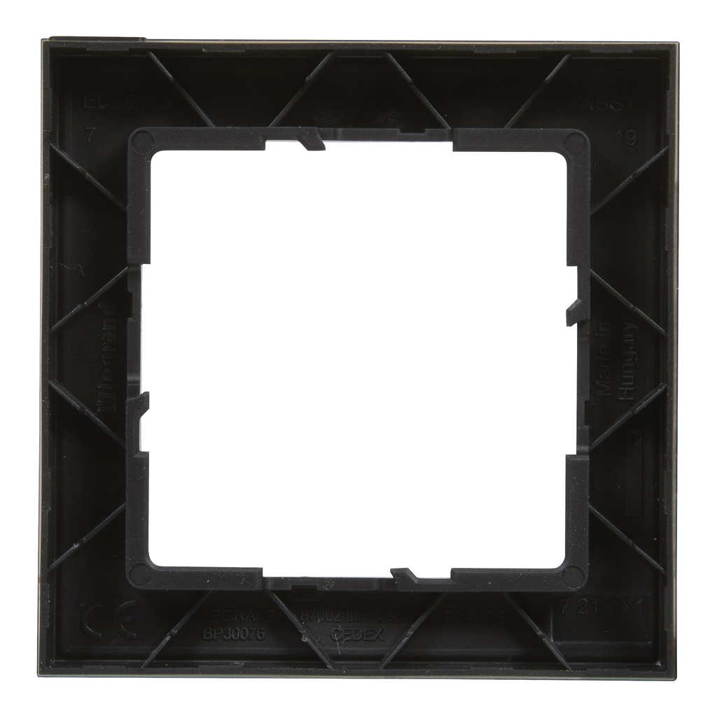 LEGRAND 721571, 1 Module Frame, Black Checkered