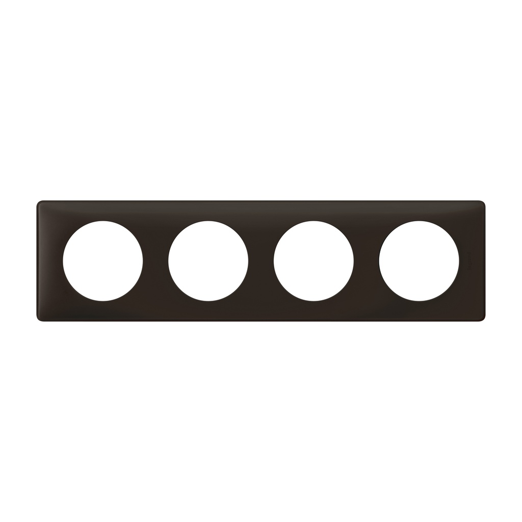 LEGRAND 066744, Céliane Plate, Powder, 4 Modules, Basalt