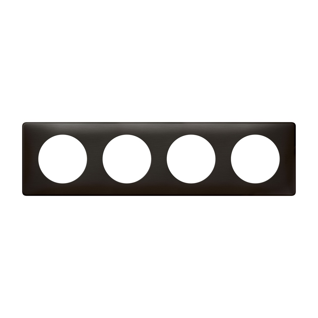 Legrand 068984, Placă Céliane, Metal, 4 Module, Carbon