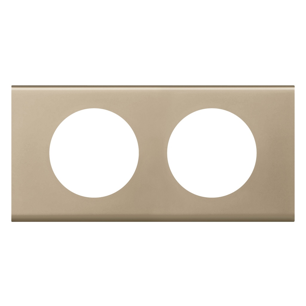 LEGRAND 069112, Céliane Plate, Materials, 2 Modules, Velvet Nickel