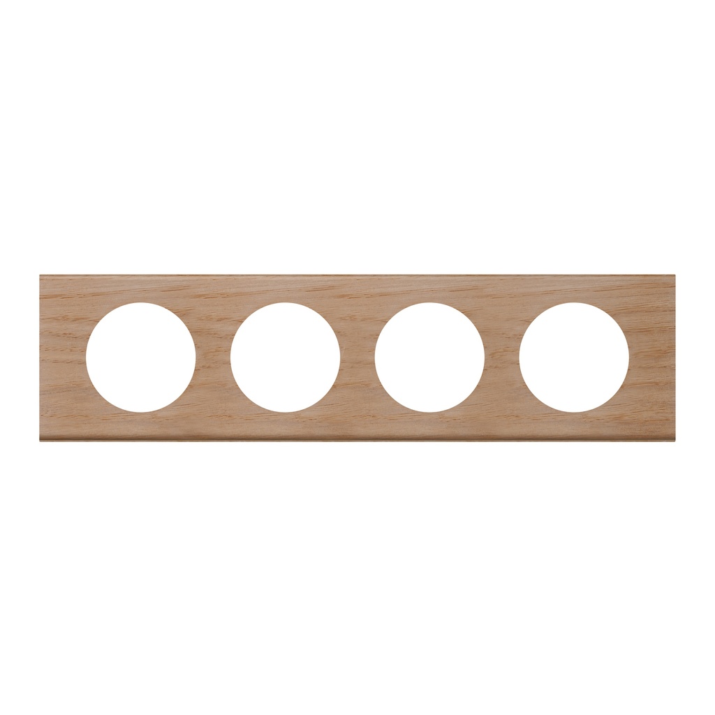 LEGRAND 069054, Céliane Plate, Materials, 4 Modules, Bleached Oak