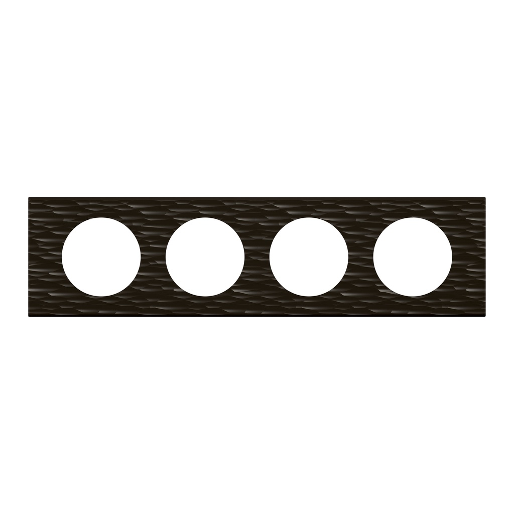 LEGRAND 069024, Céliane Plate, Materials, 4 Outlets, Carved Corian