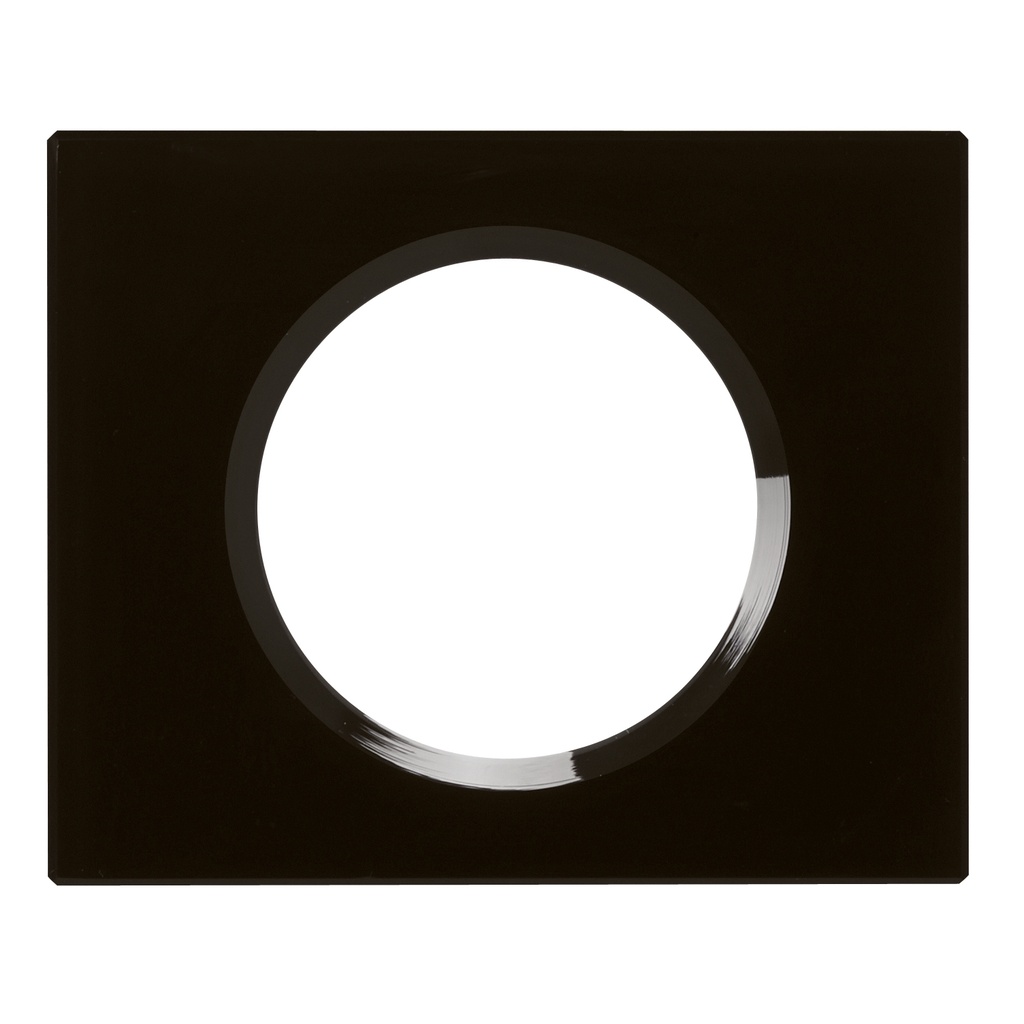 LEGRAND 069301, Céliane Plate, Materials, 1 Module, Piano Black Glass
