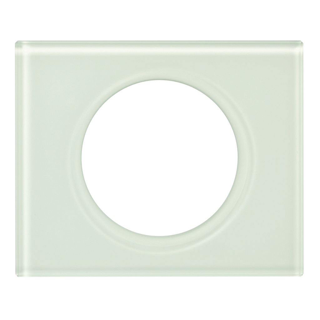 Legrand 069311, Placă Céliane, Materiale, 1 Modul, Sticlă Caolin