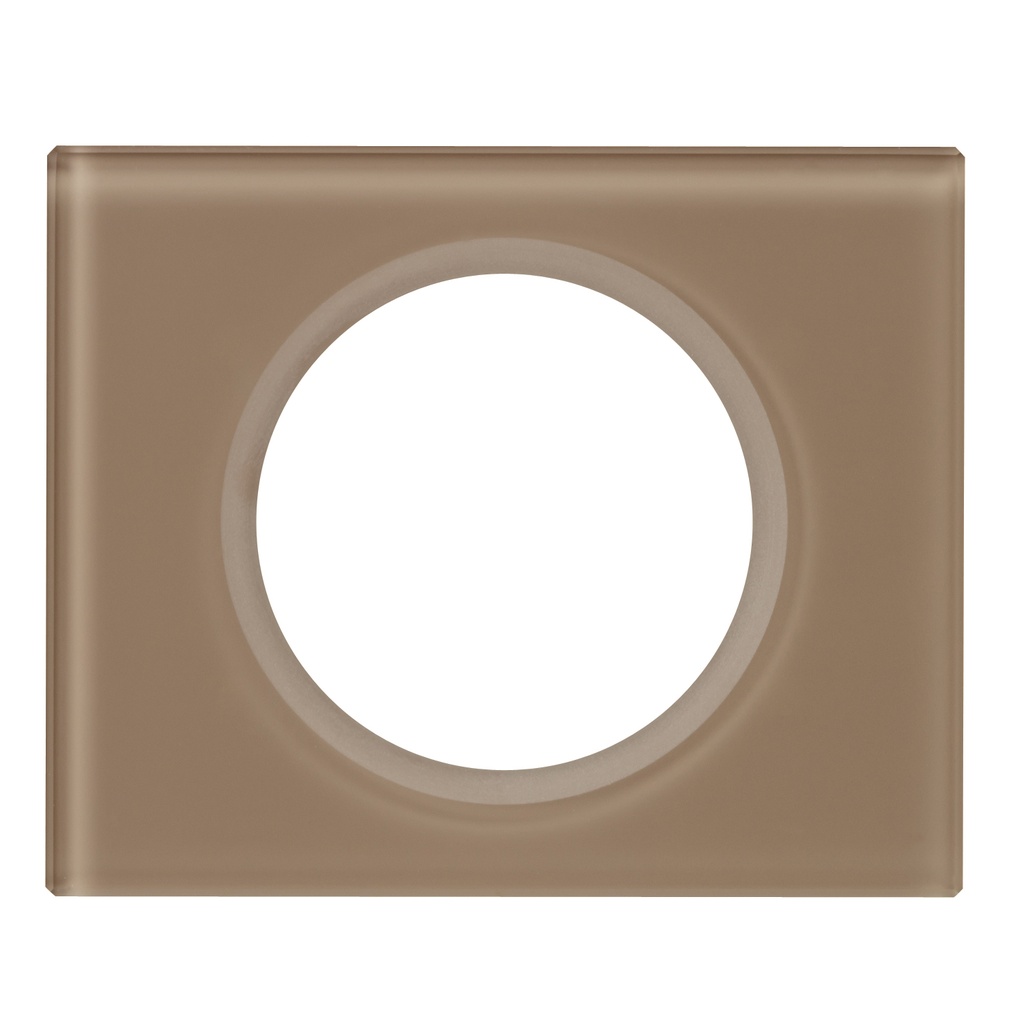 Legrand 069461, Placă Céliane, Materiale, 1 Modul, Sticlă Mocha