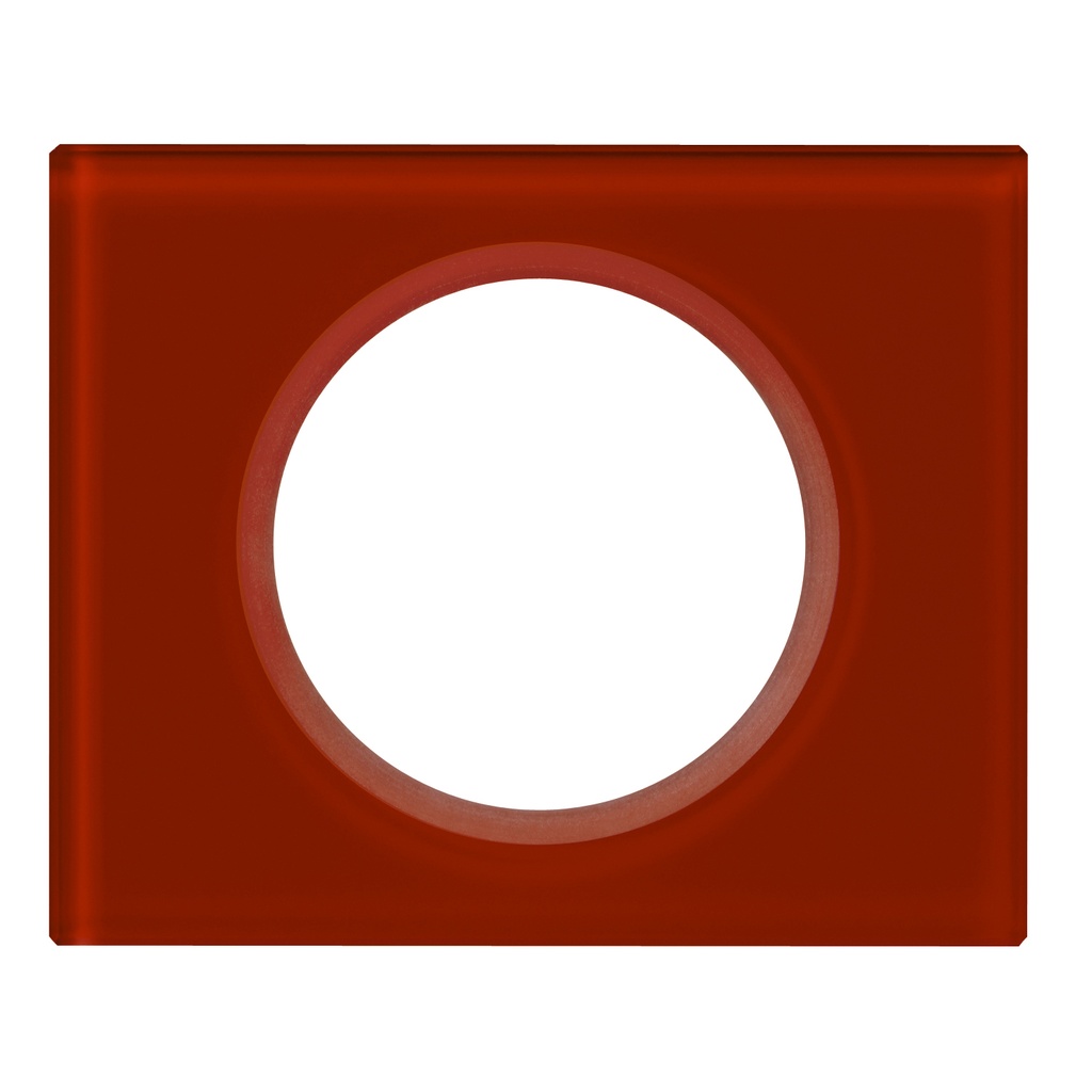 LEGRAND 069471, Céliane Plate, Materials, 1 Module, Carmine Glass