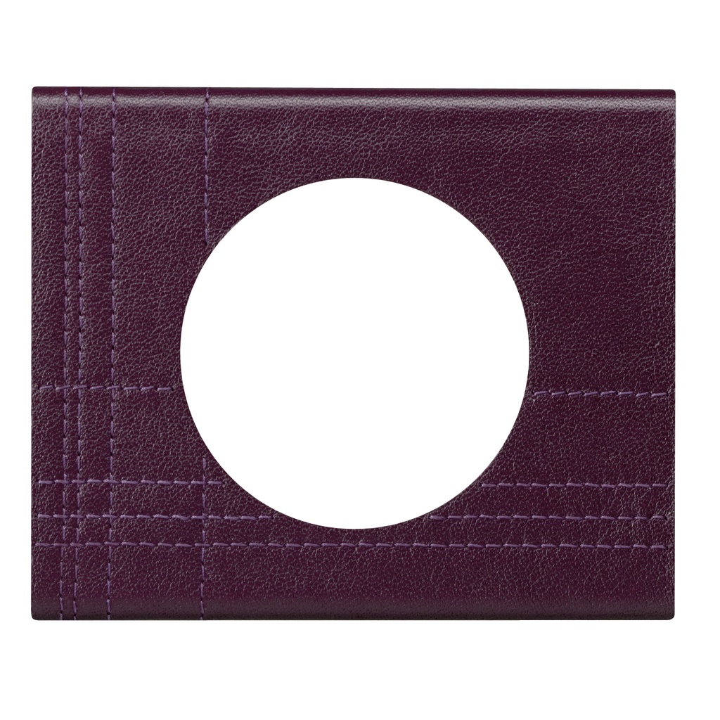 LEGRAND 069441, Céliane Plate, Materials, 1 Post, Purple Couture Leather