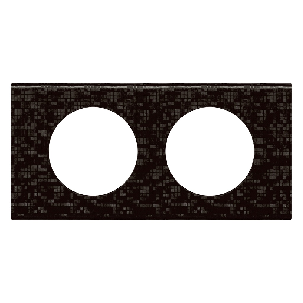 Legrand 069452, Placa Céliane, Materiale, 2 Module, Piele Pixel