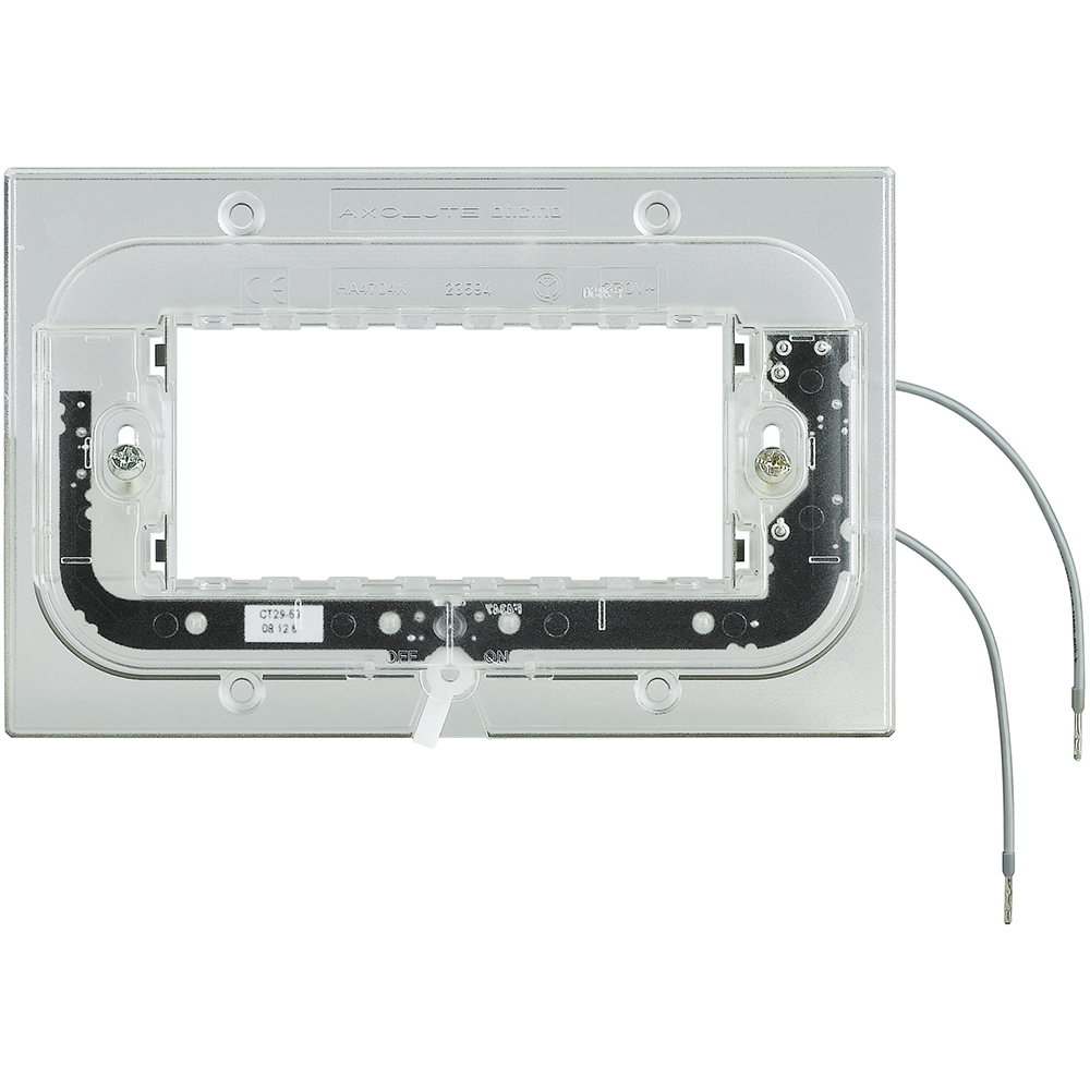 Bticino ha4704x, Suport iluminat axolute pentru cadre dreptunghiulare cu șuruburi, 4 module