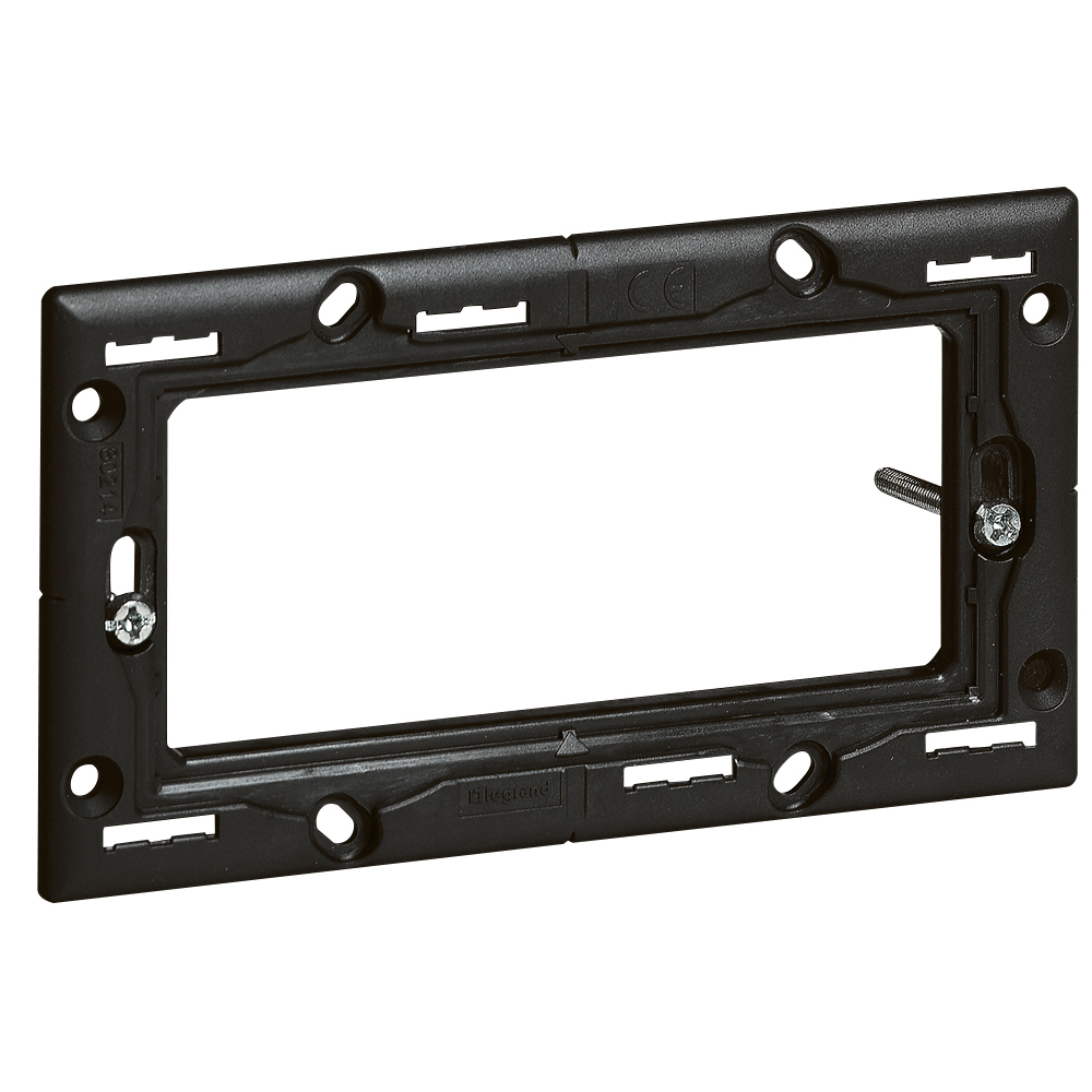 LEGRAND 080214, Mosaic Support, for Italian Standard Boxes, With Screws, 4 Modules