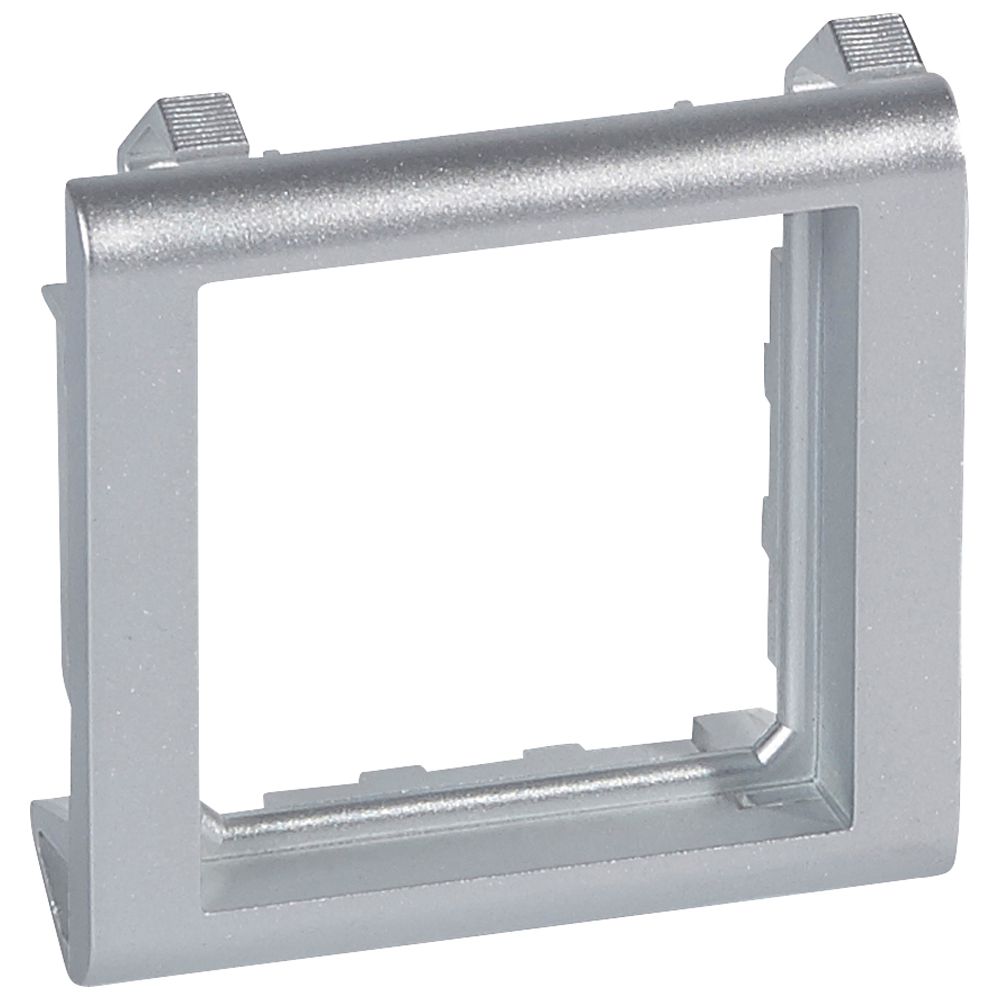 LEGRAND 080295, Mosaic Support for Thin Walls, 2 Modules/Narrow, Aluminum