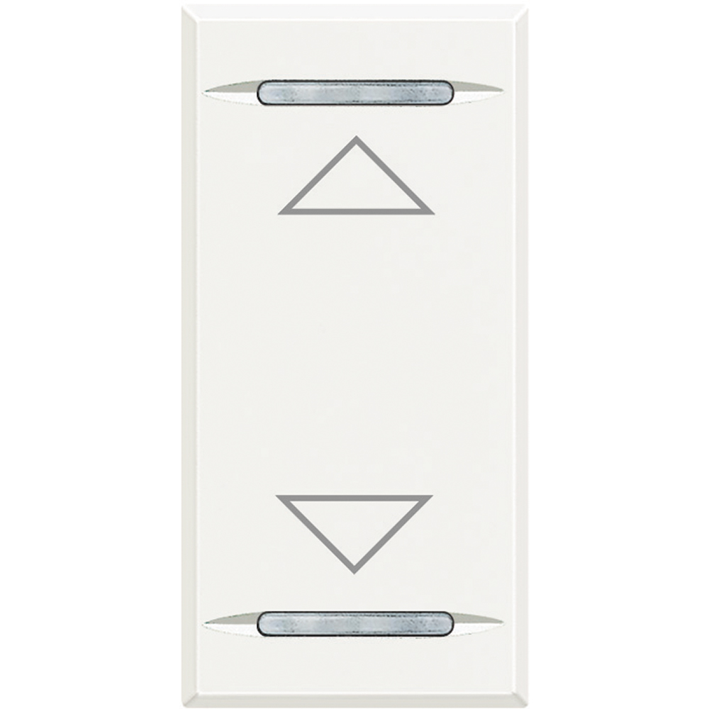 BTICINO HD4911AH, Axolute Myhome Bus Key Cover, Up/Down Symbol, 1 Module, White