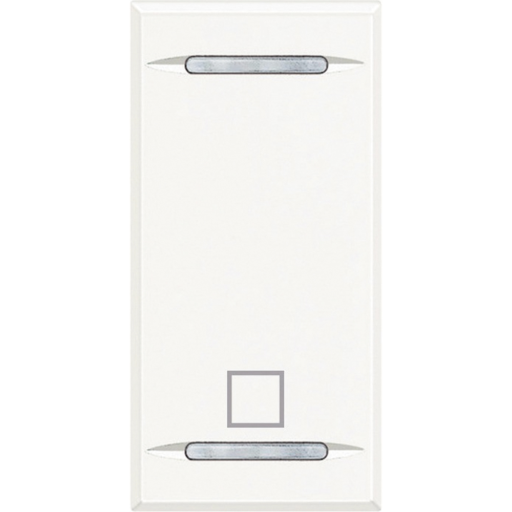 BTicino HD4915AE, Axolute MyHome Bus, Capac buton, Simbol Stop, 1 modul, Alb  