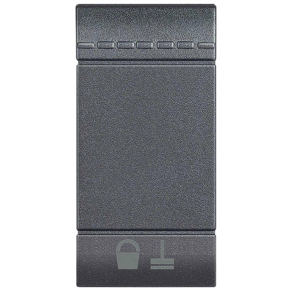 BTicino L4915MR, Livinglight, Capac buton „Cameră curată”, 1 modul, Antracit  