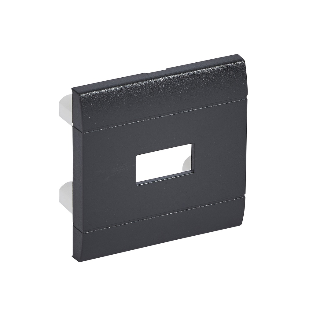 BTicino L4916M2T, Livinglight, Capac personalizabil pentru comenzi axiale, 2 module, Antracit  