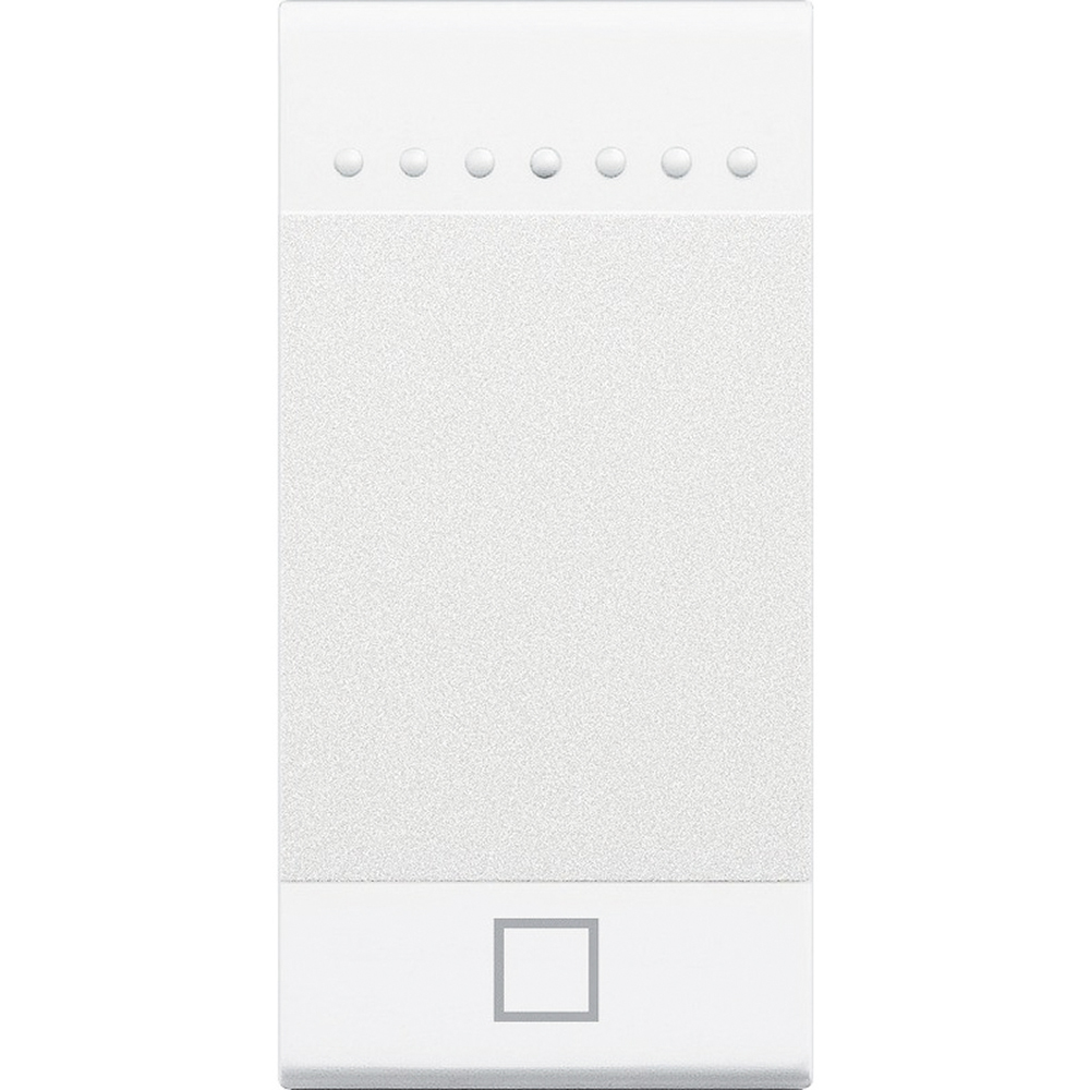 BTicino N4915AEN, Livinglight MyHome Bus, Capac buton, Simbol Stop, 1 modul, Alb  