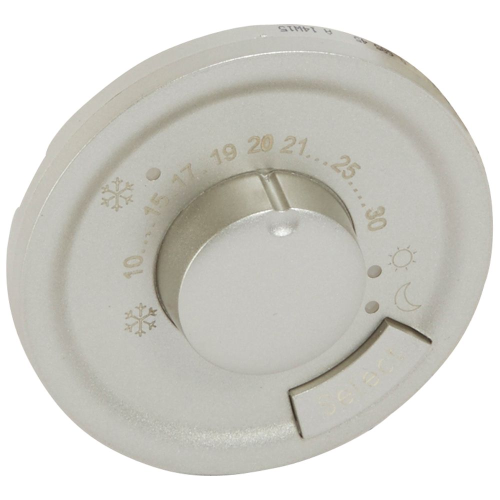 Legrand 068545, Placă Céliane, Termostat cu fir pilot / CPL, Titan  