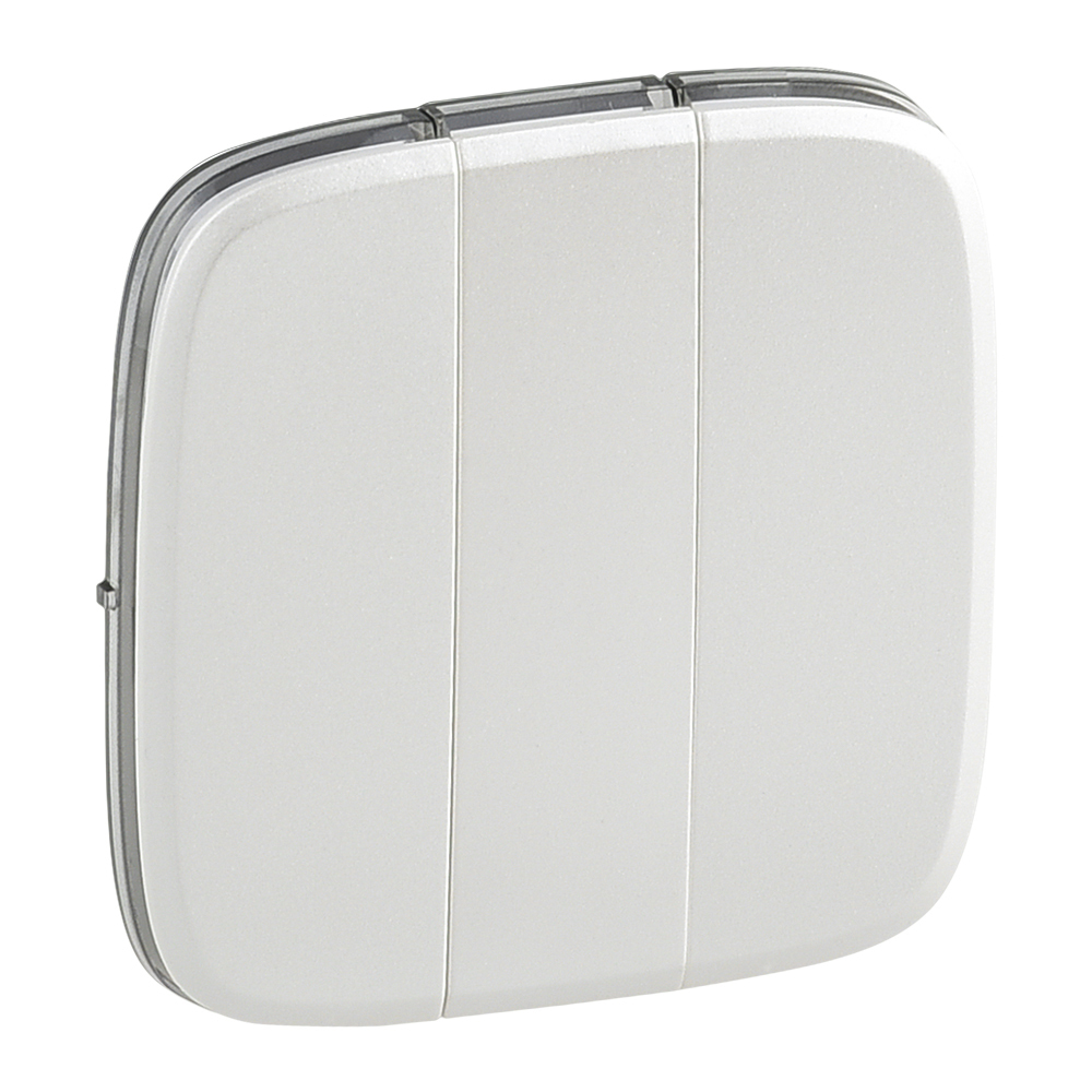 Legrand 755039, Placă Valena Allure, Comutator triplu/Buton triplu, Perlă  