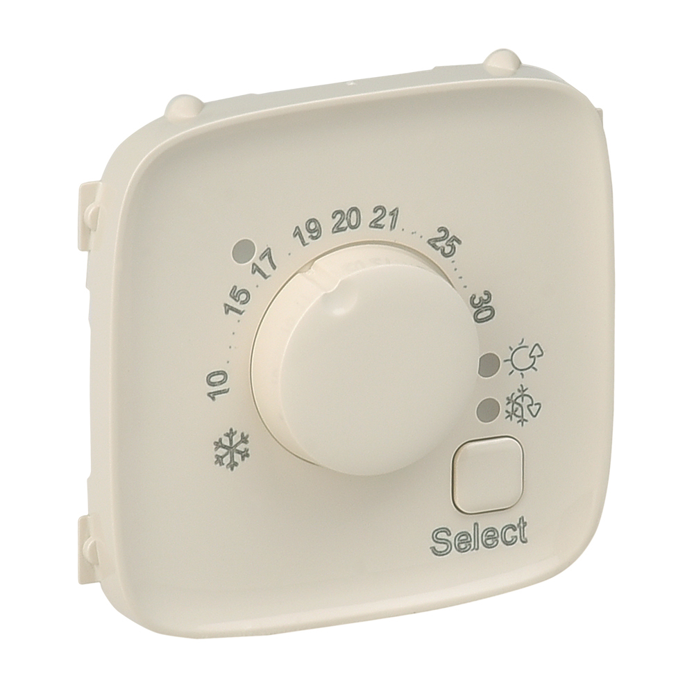 LEGRAND 755316, Valena Allure Plate, Electronic Room Thermostat, Ivory