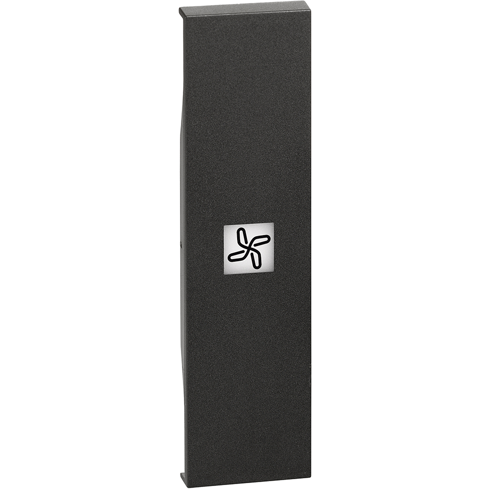 BTICINO KG01RN, L.Now, Fan Key 1 Module Black