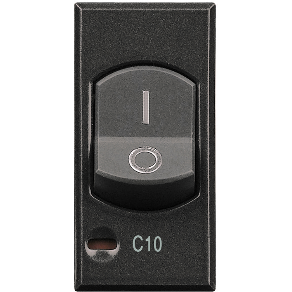 BTICINO HS4301/10, Thermal Magnetic Circuit Breaker, 2 Poles with 1P Protected, 10A 230 Vac- Icn= 3000A 230 Vac