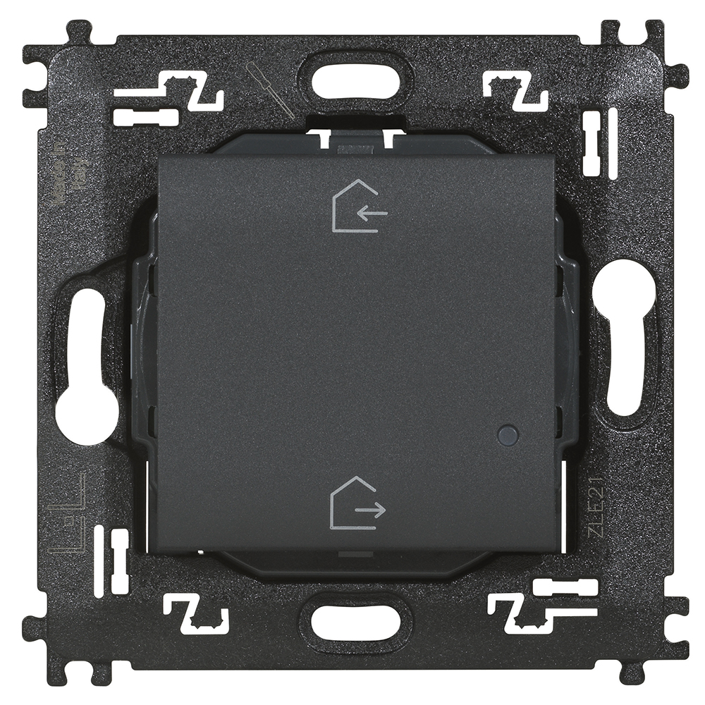 BTICINO L4570CW, Comutator wireless Acasă/Plecare cu 2 butoane pentru activarea scenariilor