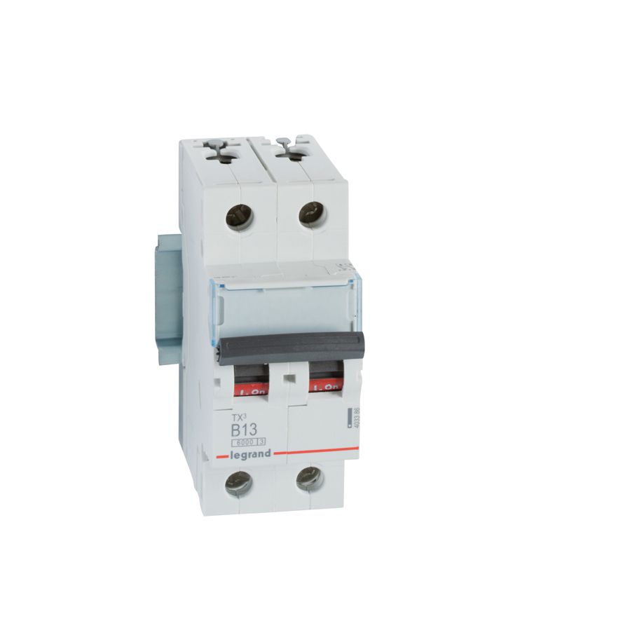 LEGRAND 403386, MCB TX³ 6000, 2P, 230/400 V, 13 A, Curbă B