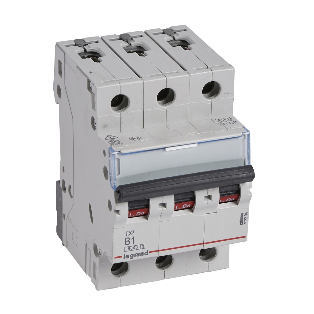 LEGRAND 403394, TX³ MCB, 3P, 1 A, Curve B, 6 kA