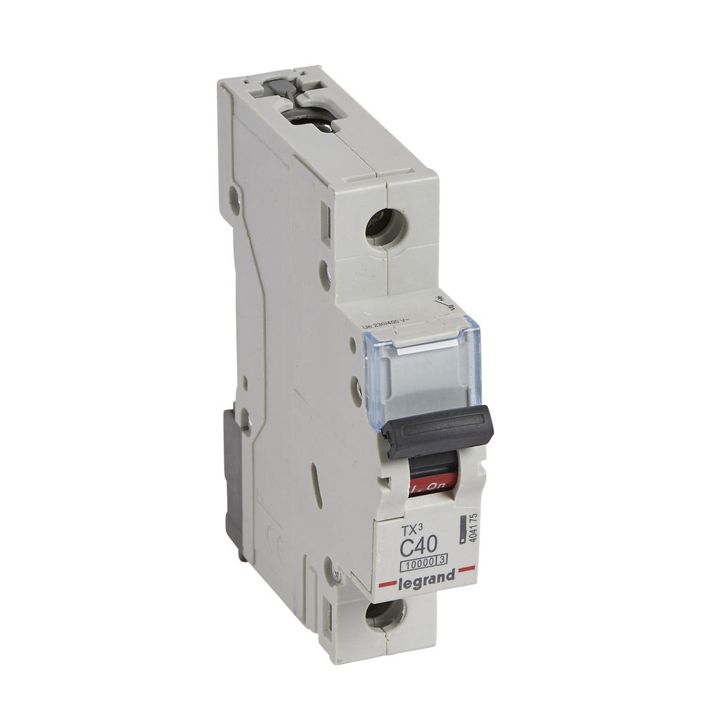 LEGRAND 404175, MCB TX³ 10000, 1P, 230/400 V, 40 A, Curbă C