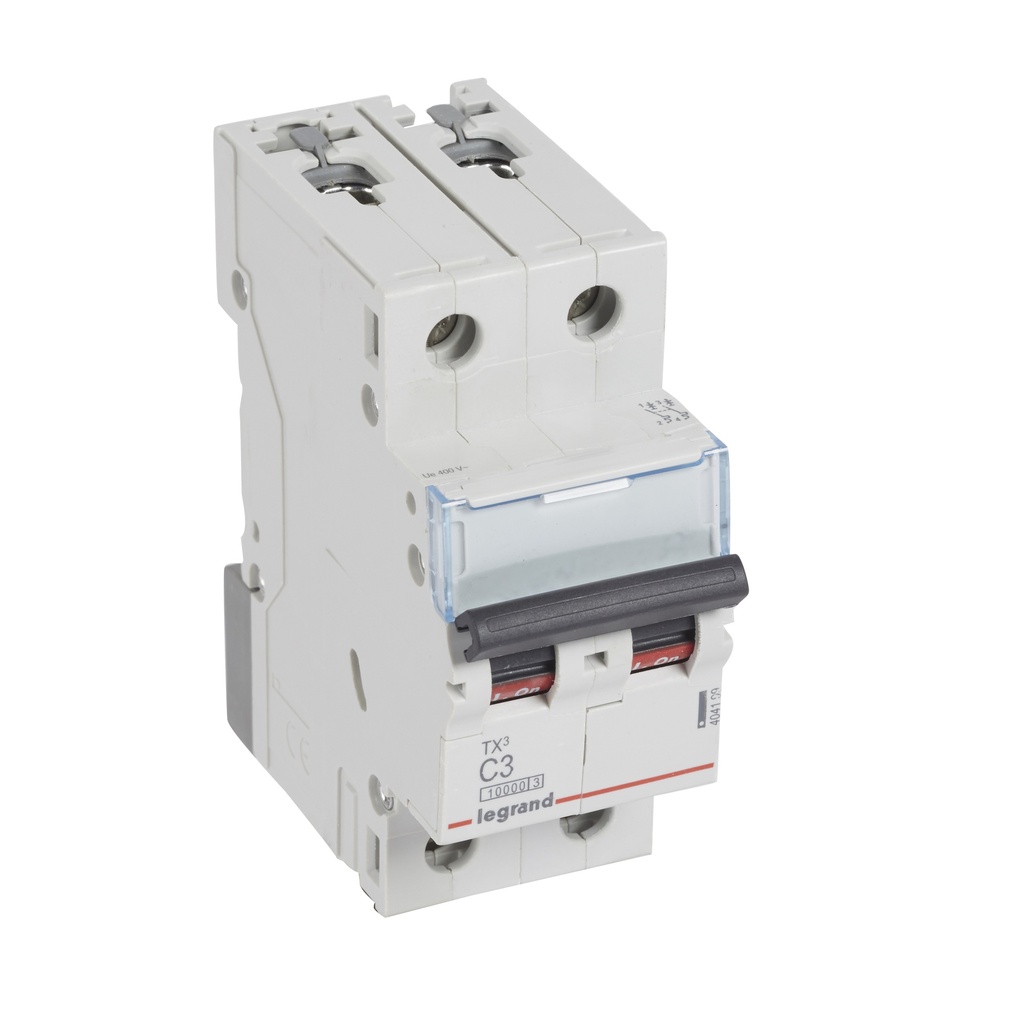 LEGRAND 404199, TX³ MCB, 2P, 3 A, Curve C, 10 kA