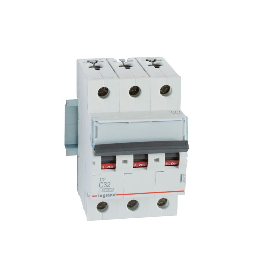 LEGRAND 404225, MCB TX³ 10000, 3P, 400 V, 32 A, Curbă C