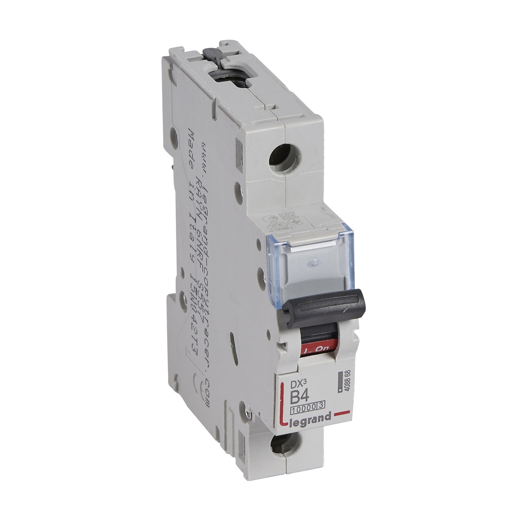 LEGRAND 408868, MCB, DX³ 10000, 16 kA, 1P, 230/400 V, 4 A, Curbă B