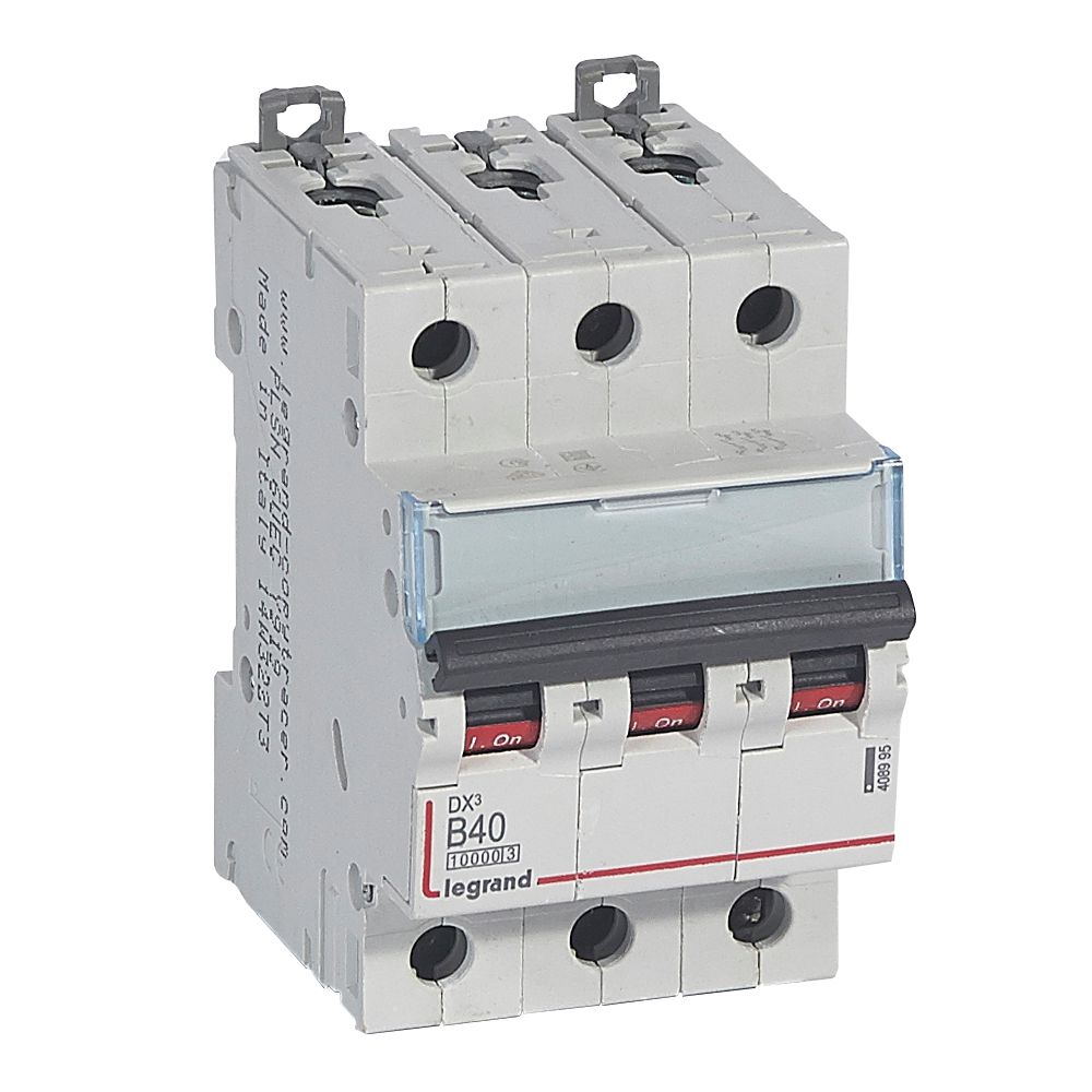 LEGRAND 408995, DX³ 10000 MCB, 3P, 40 A, Curve B, 16 kA
