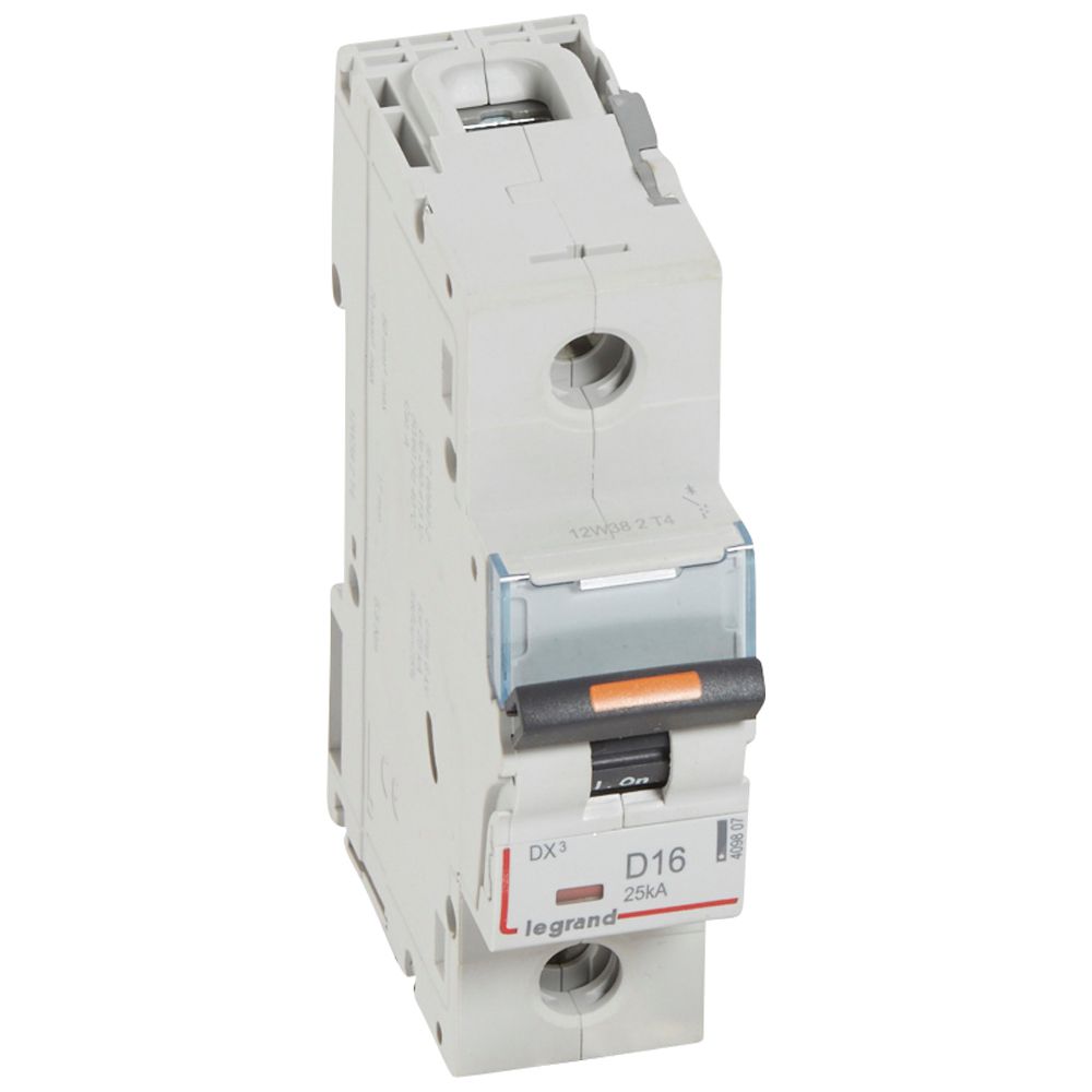 LEGRAND 409807, MCB, DX³, 25 kA, 1P, 230/400 V, 16 A, Curbă D